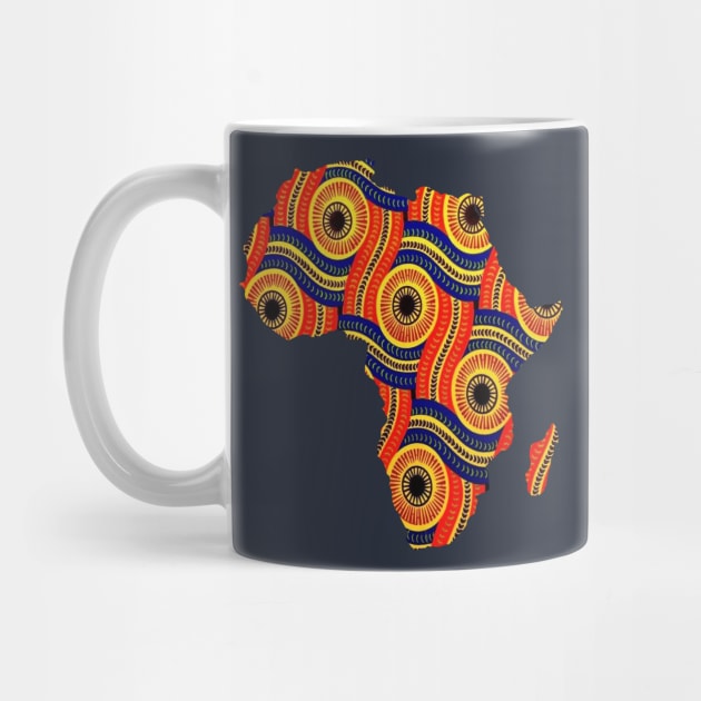 African Patterns | Black History Month Juneteenth African Continent with Custom Design by Panafrican Studies Group